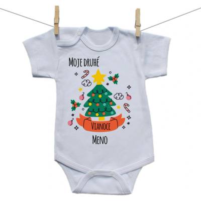 Boodyy Body s krátkym rukávom Moje druhé Vianoce
