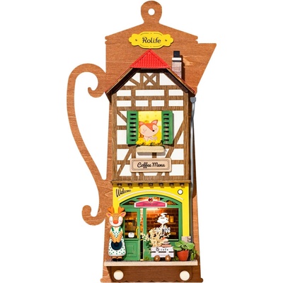 RoboTime Miniatura domečku k zavěšení Kavárna Moka