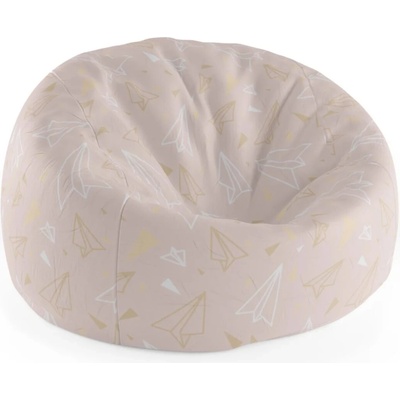 Sablio Sedací vak Cocoon Papírové vlaštovky75 x 45 x 35 cm