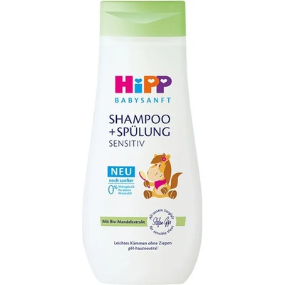 HiPP Шампоан за лесно разресване Hipp Babysanft - Без сълзи, 200 ml