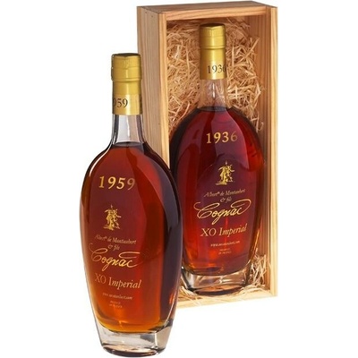 ALBERT DE MONTAUBERT COGNAC 1969 40% 0,7 l (Dřevěný obal)