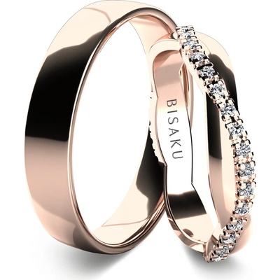 Bisaku Snubní Violino BIS B33539125RG Růžové zlato