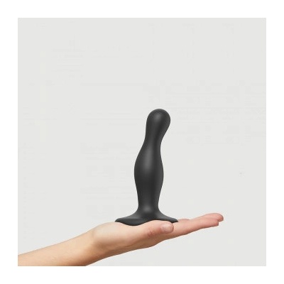 Strap on me Curvy S zvlněné dildo s nožičkami černé