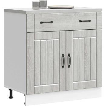 vidaXL Кухненски шкаф Lucca, сив сонома, инженерна дървесина (853743)