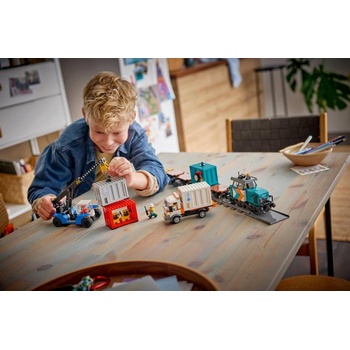 Image 1 of LEGO® City - Harbor Freight Train with Crane & Truck (60509)