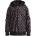 GUESS Черно яке ветровка за момиче покрито с розови лога Guess