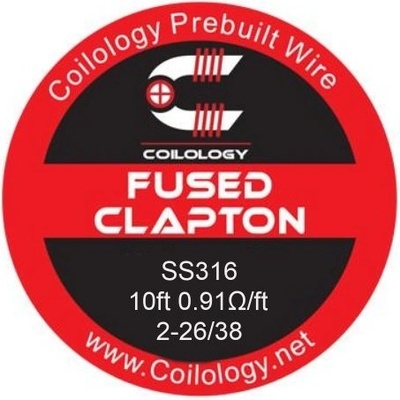 Coilology Fused Clapton odporový drôt SS316 26/38