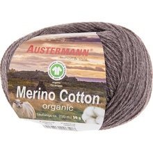 Austermann MERINO COTTON - 55% vlna merino, 45% bavlna - Ručně pletací příze Barva: 19 KAKAO