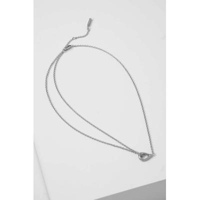 Calvin Klein Elegantný oceľový náhrdelník sculptured drops 35000080