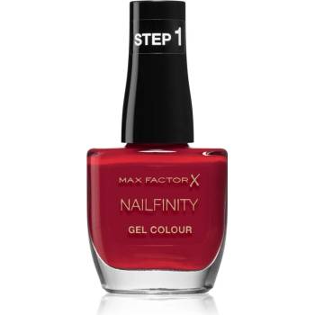 MAX Factor Nailfinity Gel Colour гел лак за нокти без използване на UV/LED лампа цвят 310 Red Carpet Ready 12ml