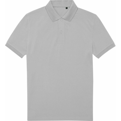B&C MY ECO POLO 65/35 Pánská polokošile s krátkým rukávem světle šedá