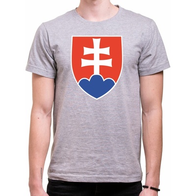 Fajntričko tričko Slovensko znak šedá