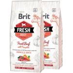 Brit Fresh Beef with Pumpkin Puppy Large 2 x 12 кг