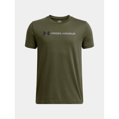 Chlapecké triko UNDER ARMOUR UA B LOGO WORDMARK SS 1389963-390 zelená