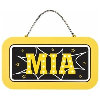 ALBI Neonová cedulka se jménem - Mia