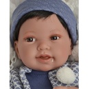 Antonio Juan Realistické bábätko chlapeček Pipo tmavé vlásky