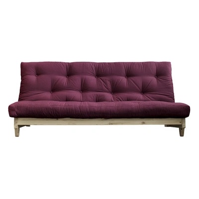 Karup sofa Fresh *200 cm natural + futon bordeaux 710