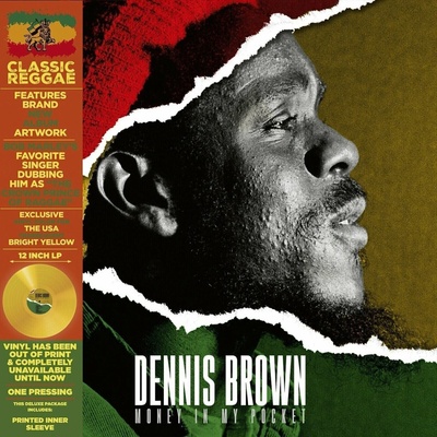 Dennis Brown - Money In My Pocket (Deluxe/Limited Edition) (Translucent Bright Yellow Coloured) LP