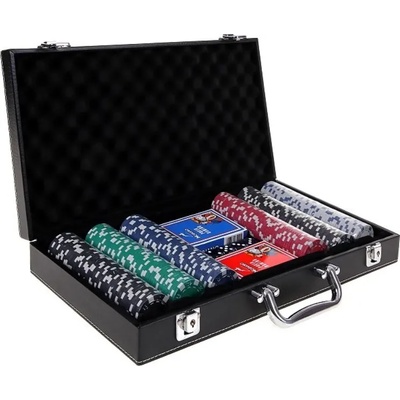 Modiano Кожено куфарче Modiano, с 300 покер чипа