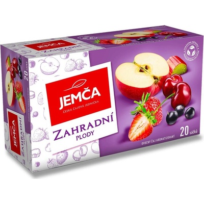 Jemča ovocný čaj zahradní plody s rebarborou 20 x 2 g