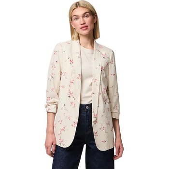 PIECES Сако Pieces Boss 3/4 Printed blazer - Beige (Whitecap Gray / Flower)