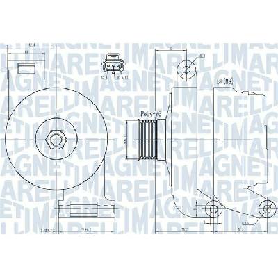 Alternátor MAGNETI MARELLI 063731931010