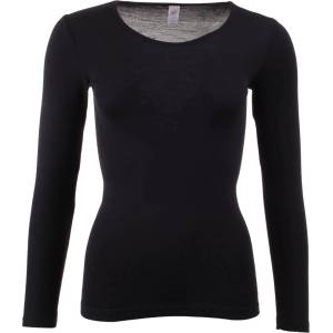 Engel Дамско копринено термобельо Engel Women's Undershirt L/S Merino base layer - Black - размер 38/40 (EU) (114-0634-0512)