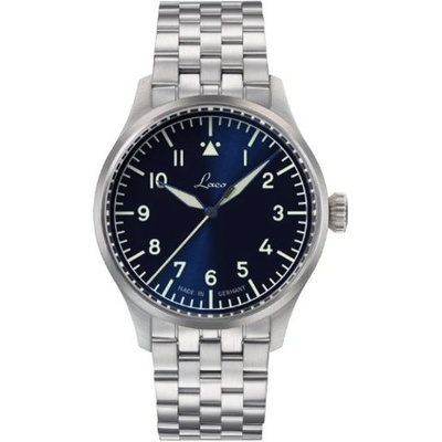 Laco Flieger Stuttgart Pro Blau Steel Bracelet