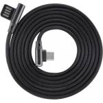 SBOX Кабел SBOX USB-C-90-B, от USB Type A 3.0(м) към USB Type C(м), 1.5m, ъглов, черен (USB-C-90-B)
