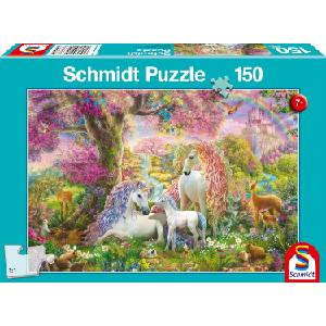 Schmidt Spiele Пъзел Schmidt от 150 части - Цветя и еднорози (56387) - baby