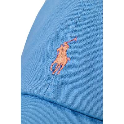 Ralph Lauren Памучна шапка с козирка Polo Ralph Lauren в синьо с апликация 710667709 (710667709)