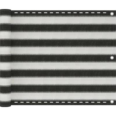 Vidaxl Balkónová zástěna HDPE 75x600 cm antracitová a bílá