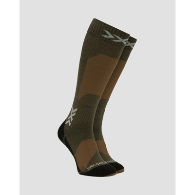 X-socks Lyžiarske ponožky Ski Discover Merino Otc Hnedé
