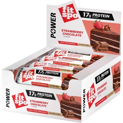 FIT SPO Power Bar [12 x 55 грама] Ягода с шоколад