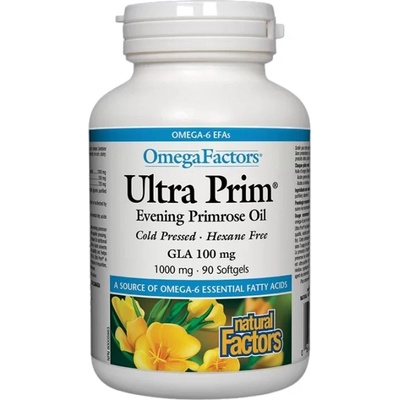 Natural Factors Ultra Prim Evening Primrose Oil 1000 mg [90 Гел капсули]