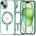 Techsuit Luxury Crystal MagSafe калъф за Apple iPhone 15 - Светлозелен KP38088