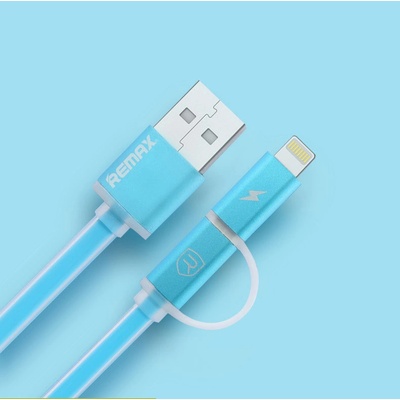 Remax AA-1145 Micro USB/lightning, modrý