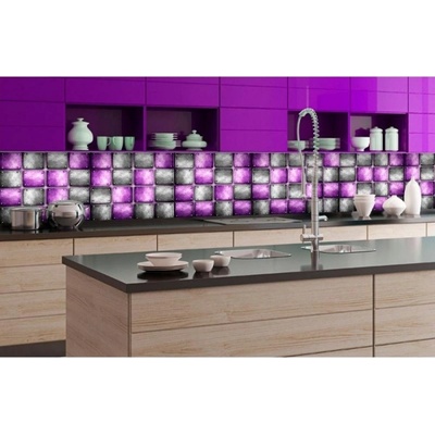 DIMEX ART Фототапет за кухня - метални плочки 350 x 60 см