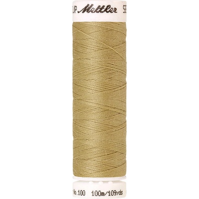 Nitě SERALON 100m na univerzální šití, polyester AMANN Mettler - více barev 6677: 0463 lněná zelená