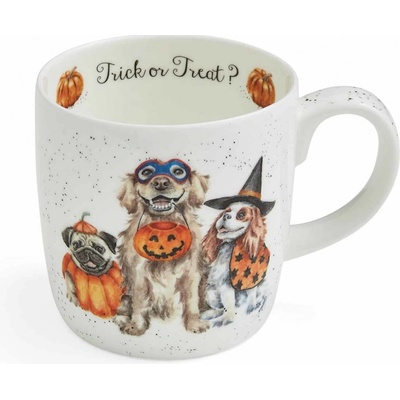 Wrendale porcelánový Halloween Trick or Treat s pejsky 400 ml