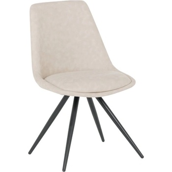 Carmen Трапезен стол Carmen CAMDEN, до 120kg. , дамаска, прахово боядисана метална база, шампанско (bt-3532339)