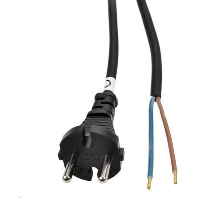 Solight Flexo šnúra, 5m, 2x 1,5mm2, gumová, čierna, PF33