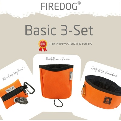 Firedog Basic 3-Set nylon oranžový