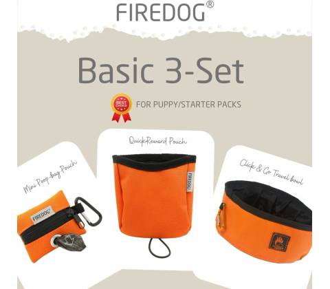 Firedog Basic 3-Set nylon oranžový