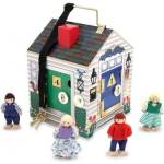 Melissa & Doug - Дървена образователна къщичка с ключове и ключалки (12505)