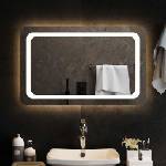 vidaXL LED огледало за баня, 80x50 см (151786)