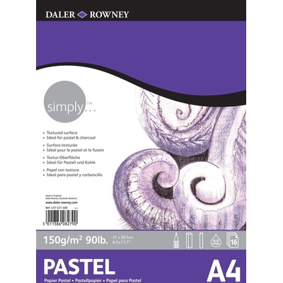 Daler-Rowney Simply Pastel Paper Simply Скицник 16 A4 150 g (437531400)