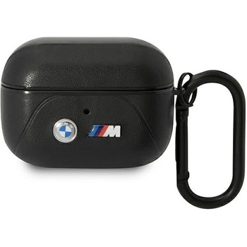 BMW Кейс BMW BMAP22PVTK за AirPods Pro, черен / черен, Leather Curved Line (BMW000617-0)