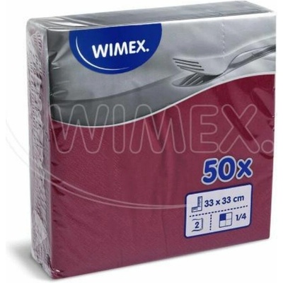 Wimex Obrúsok 2V bordový 33x33cm 50ks