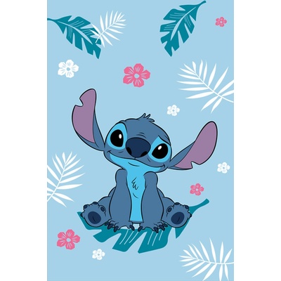 Lilo and Stitch Blue fleecová deka
